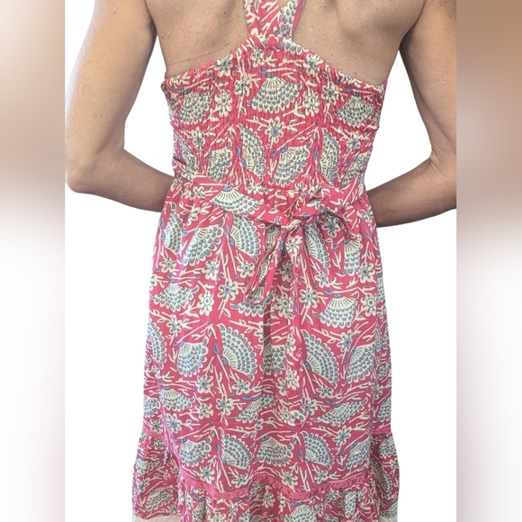 Vintage Free People Cotton Eyelet Midi Dress Boho Cottagecore Y2K Size 0 - Picture 11 of 13